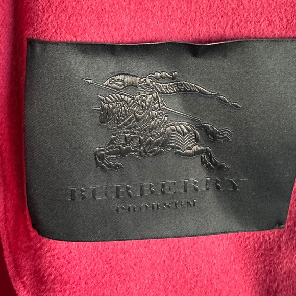 Burberry - Pink Angora / Wool Topcoat - Picture 2 of 3